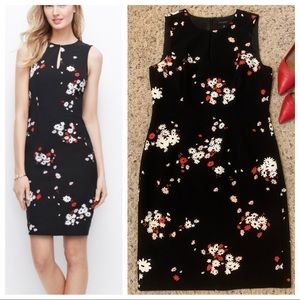 Ann Taylor | Keyhole Floral Sheath Dress
